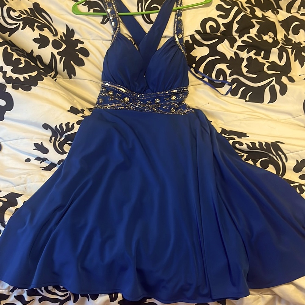 Dark blue homecoming dress,Size Medium, Hailey Logan